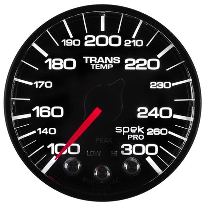 Autometer Spek-Pro 52.4mm 100-300 Deg F Digital Stepper Motor Trans Temp Gauge