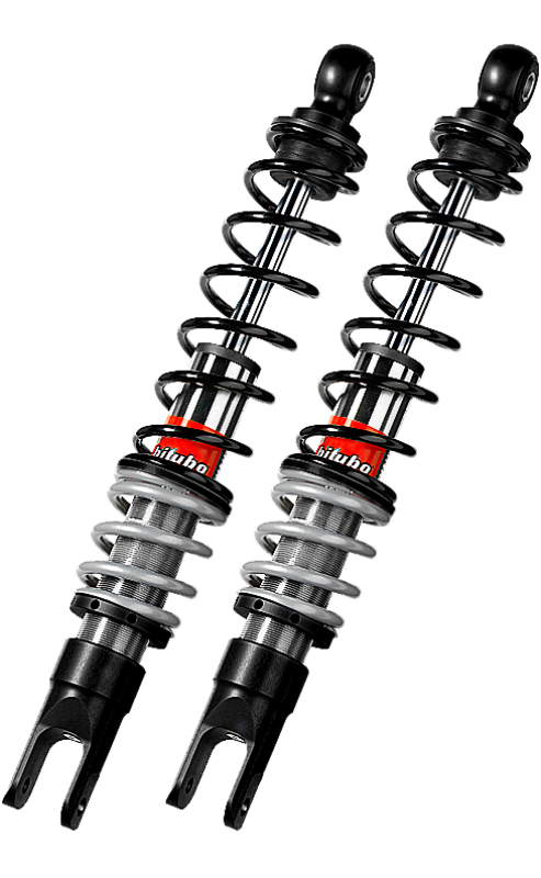 Bitubo Suspension Bitubo YRB0 Twinshocks Front Adjustable: Spring Preload, Black Spring