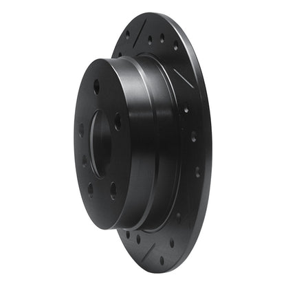 R1 Concepts R1 06-11 Mercedes-Benz B200 Rear Left Drilled & Slotted Black Brake Rotor
