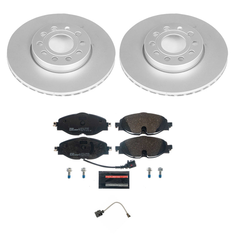 PowerStop Power Stop 15-18 Audi A3 Front Euro-Stop Brake Kit
