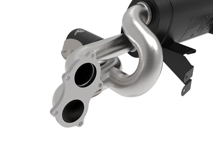 aFe MACHForce XP 2.25in-2.5in 304SS Exhaust Cat-Back Porsche 20-22 Cayman GT4(718) 4.0L - Black Tips