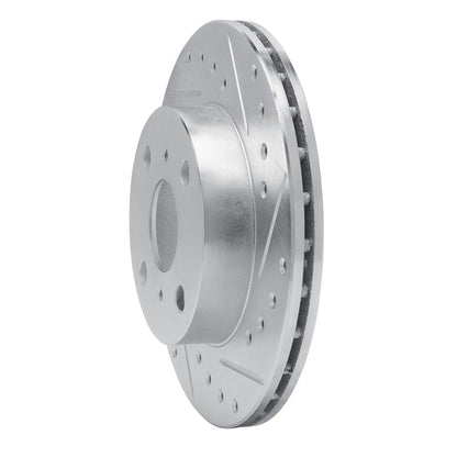 R1 Concepts R1 88-92 Geo Prizm Front Right Drilled & Slotted Silver Brake Rotor