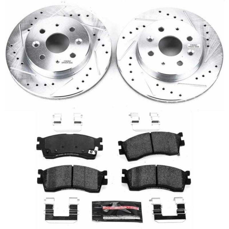 PowerStop Power Stop 03-05 Kia Rio Front Z23 Evolution Sport Brake Kit