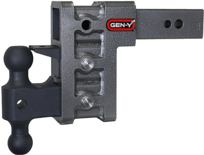 GEN-Y Hitch Gen-Y Mega Duty 2.5in Shank 6in Drop 3.5K TW 32K Hitch w/GH-0161 Dual-Ball/Pintle Lock
