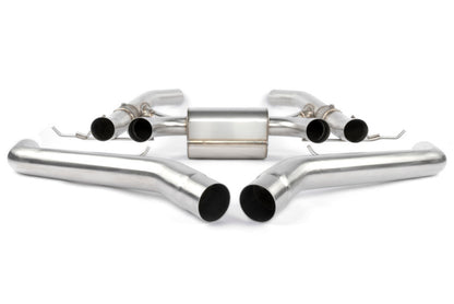 Dinan 21-27 BMW M3/M4 (G80/G82/G83) Valved Axleback Exhaust System - Black Tips