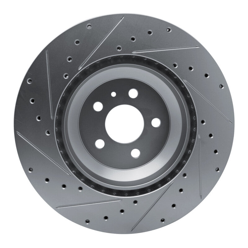 R1 Concepts R1 17-25 Tesla Model 3 Front Right Drilled & Slotted Silver Brake Rotor