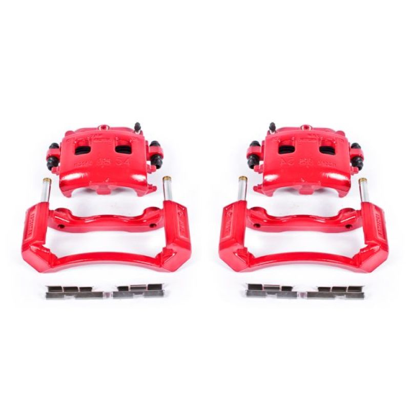 PowerStop Power Stop 02-05 Dodge Ram 1500 Front Red Calipers w/Brackets - Pair