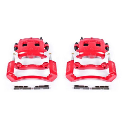 PowerStop Power Stop 02-05 Dodge Ram 1500 Front Red Calipers w/Brackets - Pair