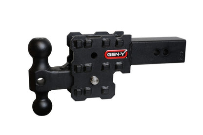 GEN-Y Hitch Gen-Y Phantom-X 2.5in Solid Shank 2.5in Drop 1.6K TW 16K Hitch w/GH-051 (No Flat Towing)