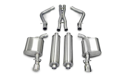 CORSA Performance Corsa 2005-2010 Dodge Charger No Towing Hitch R/T 5.7L V8 Polished Xtreme Cat-Back Exhaust