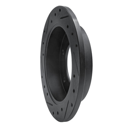 R1 Concepts R1 88-95 Isuzu AMIGO Rear Right Drilled & Slotted Black Brake Rotor