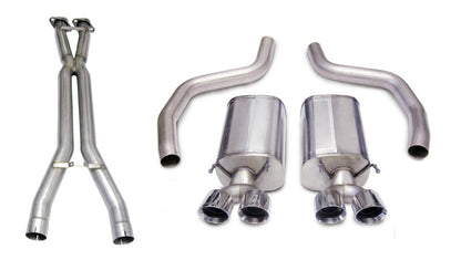 CORSA Performance Corsa 06-11 Chevrolet Corvette C6 Z06/ZR1 Sport Cat-Back Dual Rear Exit w/ Twin 4.0in Black Tips