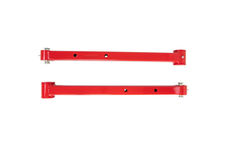 UMI Performance 78-96 GM B-Body Boxed Extended Length Lower Control Arms w/Poly Bushings - Red