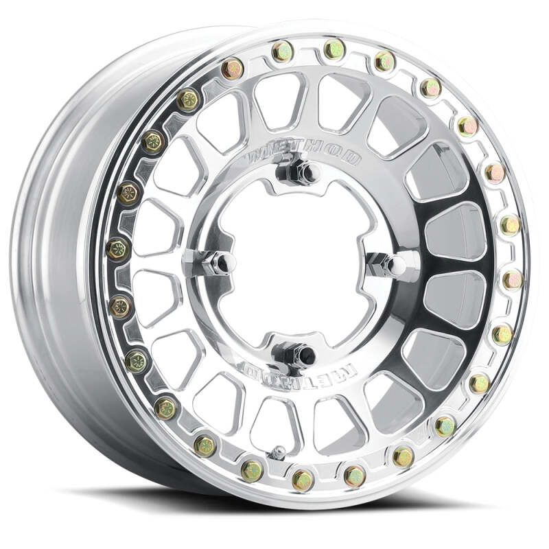 Method Wheels Method MR413 Beadlock 15x10.0 0mm Offset 6x139.7 BP 78.30mm CB Polished Wheel w/ BH-H24100