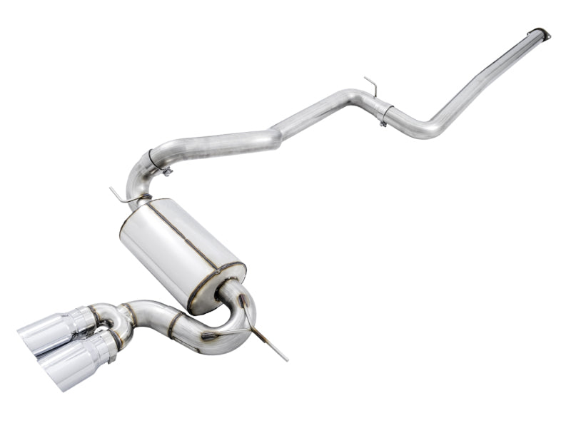 AWE Tuning Ford Focus ST Touring Edition Cat-Back Exhaust - Non-Resonated - Chrome Silver Tips