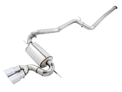 AWE Tuning Ford Focus ST Touring Edition Cat-Back Exhaust - Non-Resonated - Chrome Silver Tips