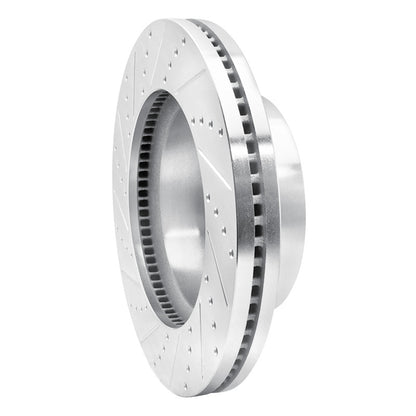 R1 Concepts R1 2012-2025 Ford F-250 4WD (Super Duty) Front Right Drilled & Slotted Silver Brake Rotor