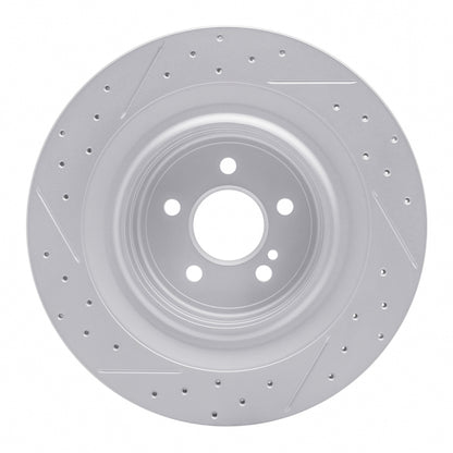 R1 Concepts R1 10-18 Mercedes-Benz Cls63 AMG Rear Right Drilled & Slotted Geo-Carbon Rotor