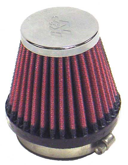 K&N Engineering K&N Universal Chrome Filter 2.125 in Flange ID / 3in Base OD / 2in Top OD / 2.75in Height