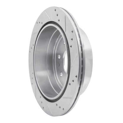 R1 Concepts R1 04-11 Ford F-150 RWD Rear Left Drilled & Slotted Silver Brake Rotor