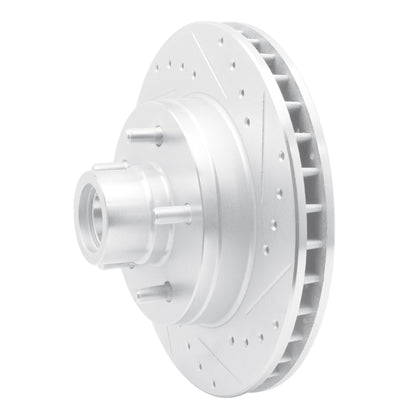 R1 Concepts R1 93-95 Chevrolet G10 Front Right Drilled & Slotted Silver Brake Rotor