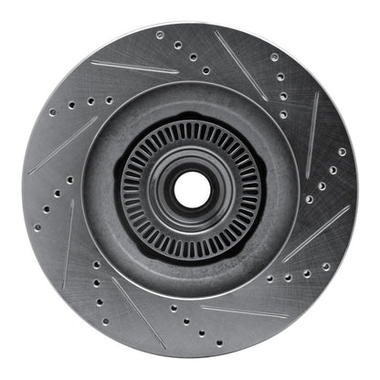 R1 Concepts R1 01-05 Ford Explorer Sport Trac Front Left Drilled & Slotted Silver Brake Rotor