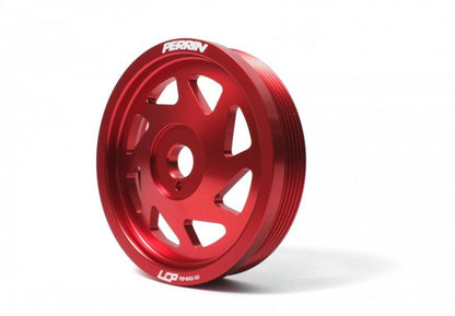 Perrin Performance PERRIN 15-18 Subaru WRX / 13-20 BRZ / 14-18 FXT / 13-16 Crosstrek Lightened Crank Pulley - Black