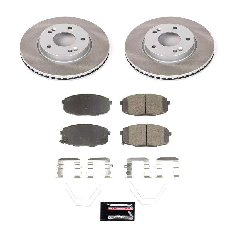 PowerStop Power Stop 18-22 Hyundai Kona Front Semi-Coated Rotor Kit