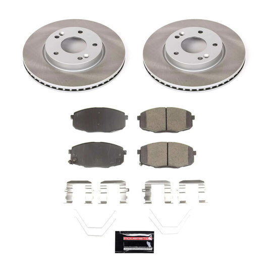 PowerStop Power Stop 18-22 Hyundai Kona Front Semi-Coated Rotor Kit