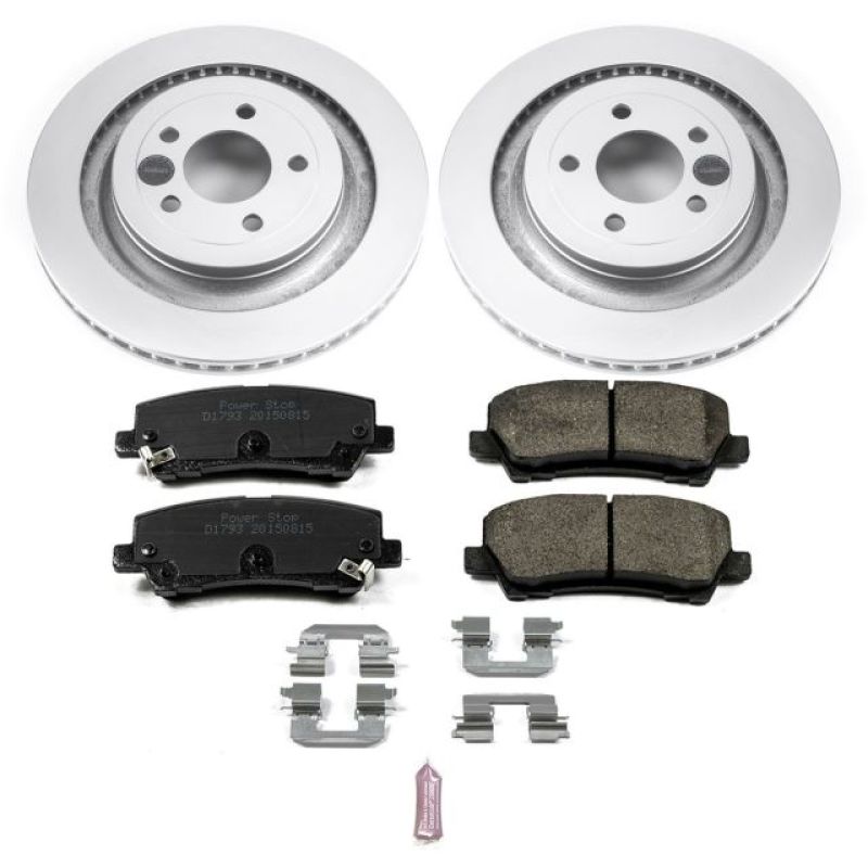 PowerStop Power Stop 15-19 Ford Mustang Rear Z17 Evolution Geomet Coated Brake Kit