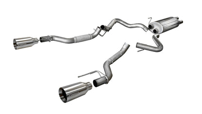 CORSA Performance Corsa 2017-2020 Ford F-150 Raptor 3.5L Sport Cat-Back Dual Rear Exit w/ 5in Satin Polished Tip