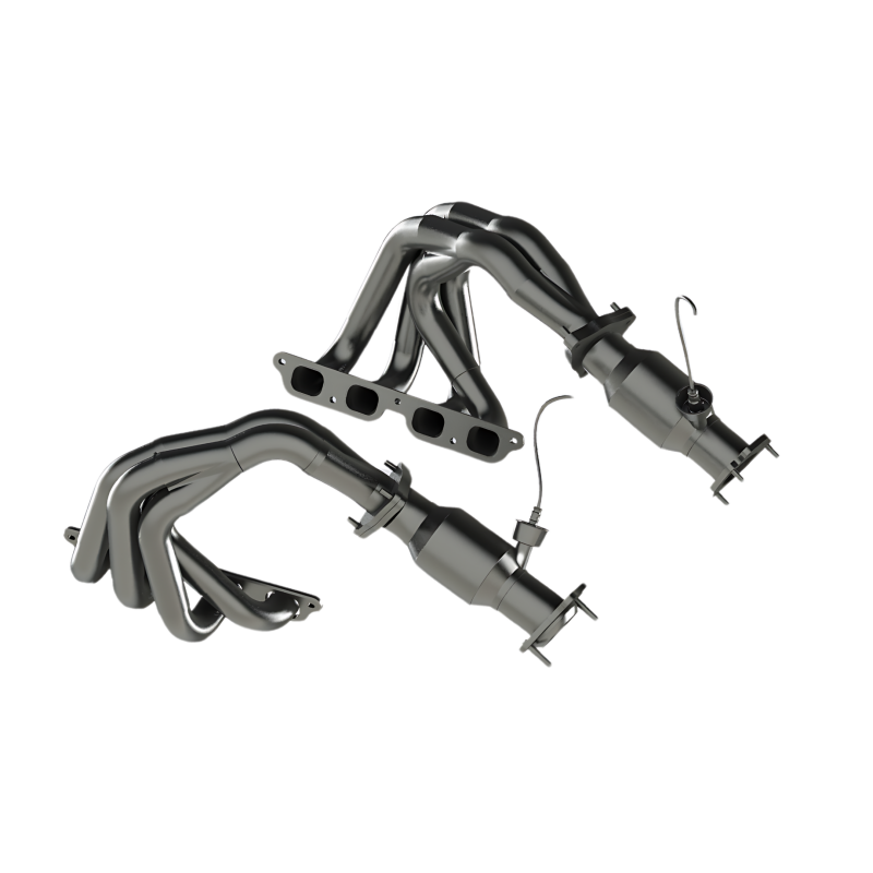 Kooks Headers Kooks 22+ Chevrolet C8 Corvette Z06 LT6 1-7/8in. x 2in. SS Tri-Y Headers w/ GREEN Cats