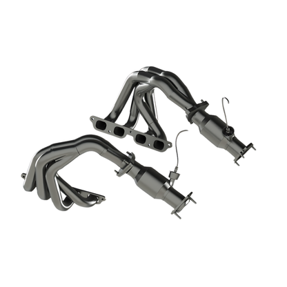 Kooks Headers Kooks 22+ Chevrolet C8 Corvette Z06 LT6 1-7/8in. x 2in. SS Tri-Y Headers w/ GREEN Cats