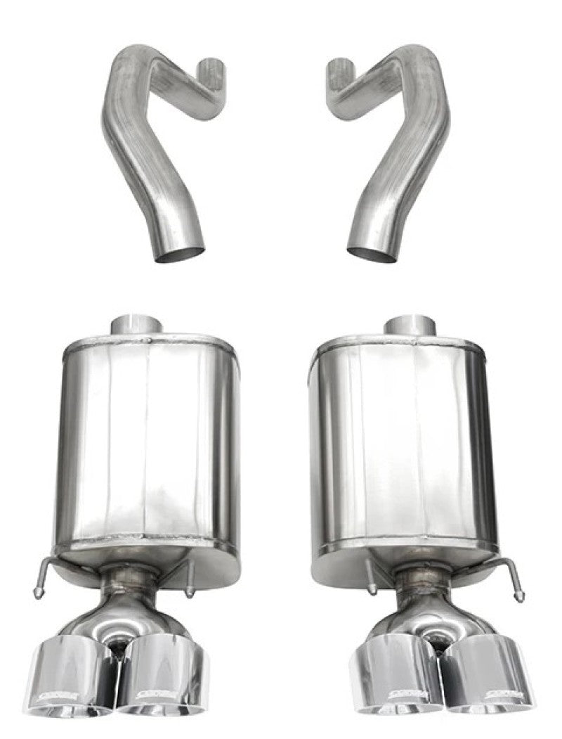 CORSA Performance Corsa 06-13 Chevy Corvette C6 Z06 7.0L / 09-13 ZR1 6.2L Polished Axle-Back Exhaust w/4.5in Twin Tips