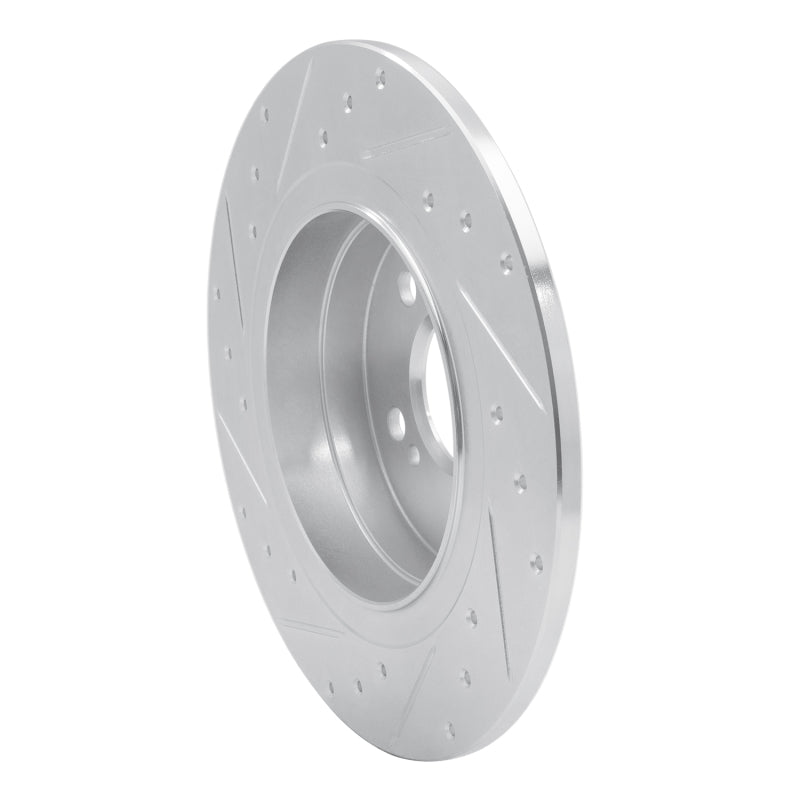 R1 Concepts R1 08-15 Mercedes-Benz C250 Rear Right Drilled & Slotted Silver Brake Rotor
