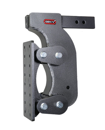 GEN-Y Hitch Gen-Y The Boss Torsion-Flex Pintle Plate 2.5in Shank 15in Drop 21K Hitch w/GH-0100 Stabilizer Kit