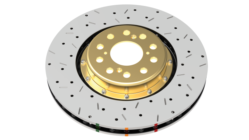 DBA 08-20 Nissan 370Z 5000 Rotor XS Cross Drilled & Slotted w/Replacement NAS Nuts KP