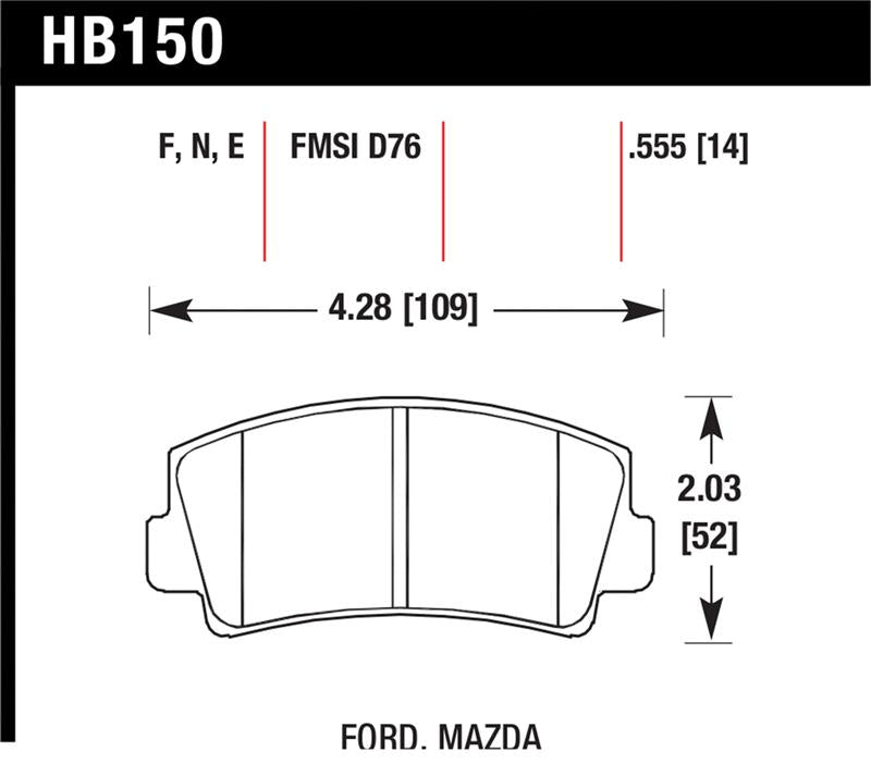Hawk Performance Hawk HPS Street Brake Pads