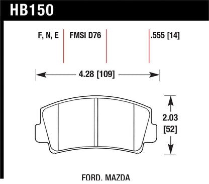 Hawk Performance Hawk HPS Street Brake Pads