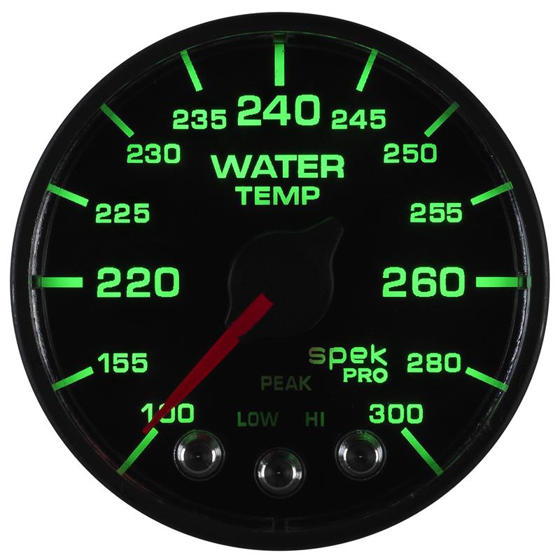 Autometer Spek-Pro - Nascar 2-1/16in Water Temp 100- 300F Bfb Ecu