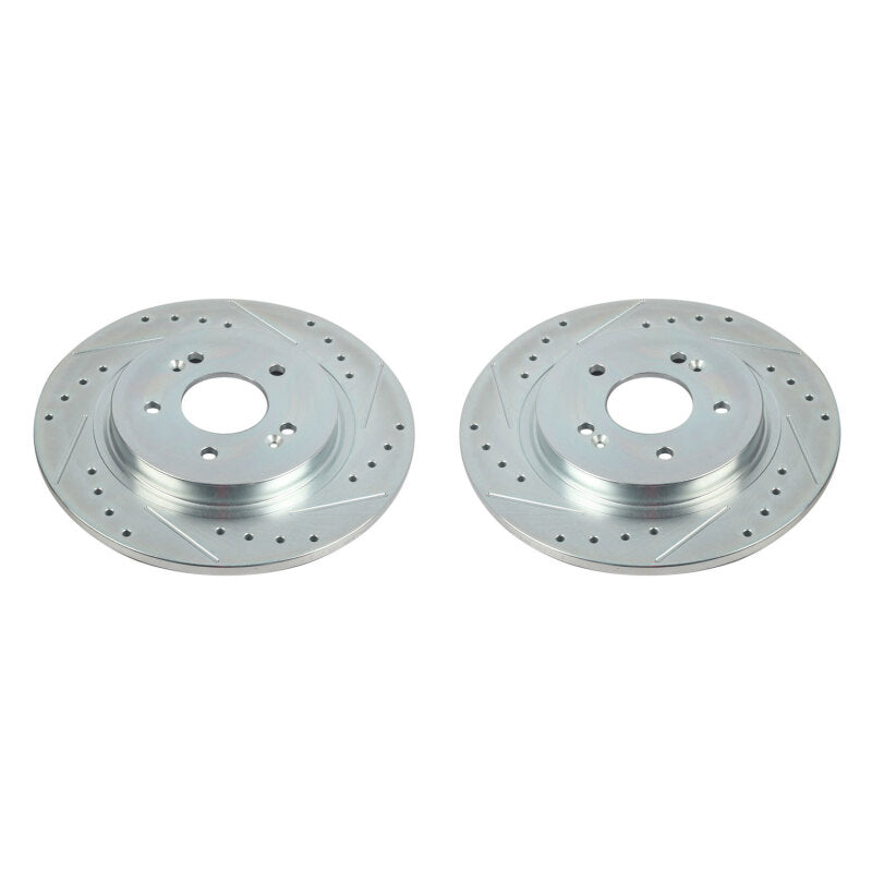 PowerStop Power Stop 19-20 Hyundai Santa Fe Rear Evolution Drilled & Slotted Rotors - Pair