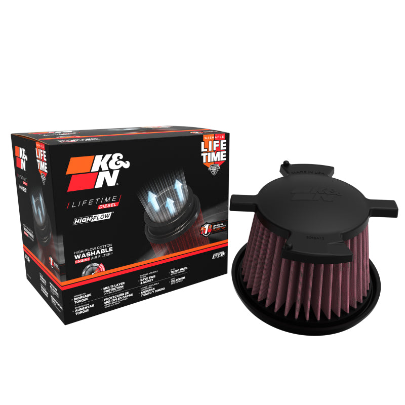 K&N Engineering K&N 06 Chevrolet Duramax 6.6L-V8 DSL Drop In Air Filter