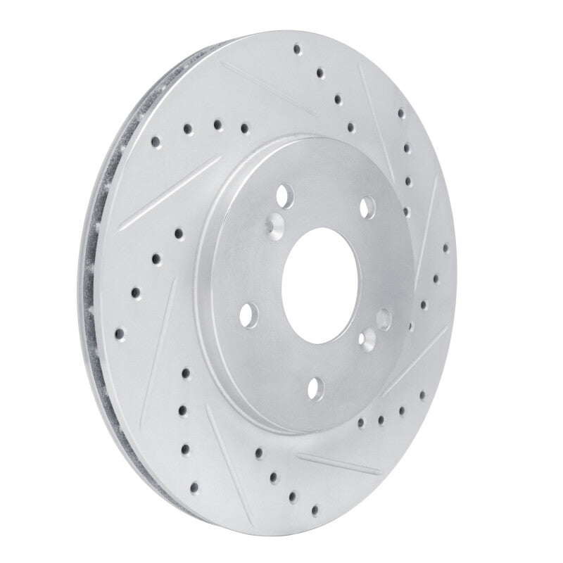 R1 Concepts R1 91-96 Acura NSX Rear Right Drilled & Slotted Silver Brake Rotor