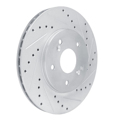 R1 Concepts R1 91-96 Acura NSX Rear Right Drilled & Slotted Silver Brake Rotor