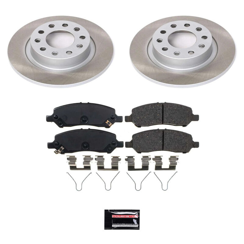 PowerStop Power Stop 13-16 Dodge Dart Rear Semi-Coated Rotor Kit