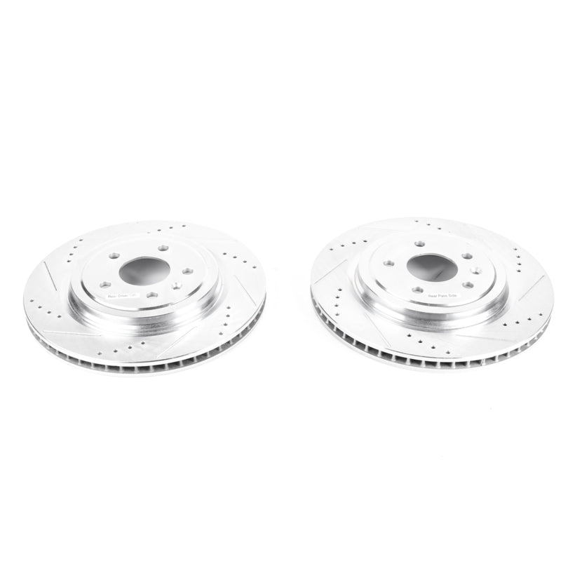 PowerStop Power Stop 14-19 Chevrolet Corvette Rear Evolution Drilled & Slotted Rotors - Pair