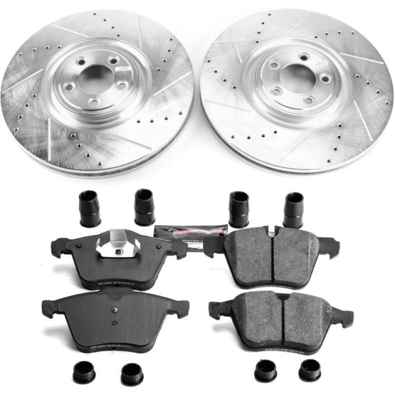 PowerStop Power Stop 2018 Jaguar XJ Front Z23 Evolution Brake Kit