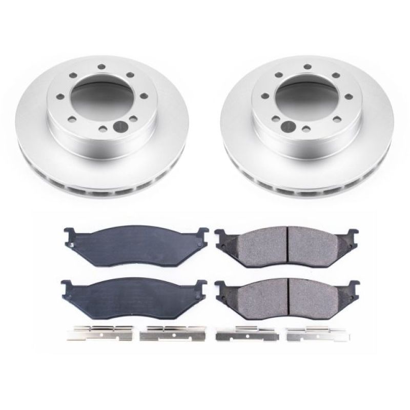 PowerStop Power Stop 99-04 Ford F-550 Super Duty Front Z17 Coated Brake Kit
