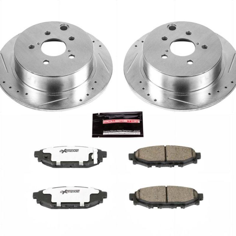 PowerStop Power Stop 16-18 Subaru Crosstrek Rear Z26 Street Warrior Brake Kit