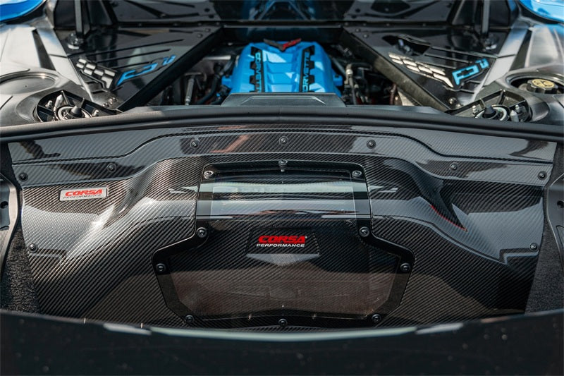 CORSA Performance Corsa 2020+ Chevrolet Corvette C8/Z06 Carbon Fiber Air Intake Trunk Panel with Polycarbonate